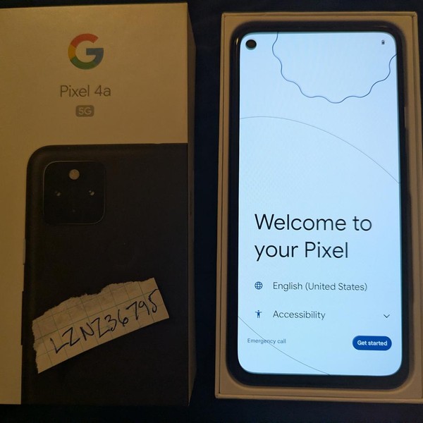 Google Pixel 4a 5G - Unlocked, Black, 128 GB, 6 GB, G025E