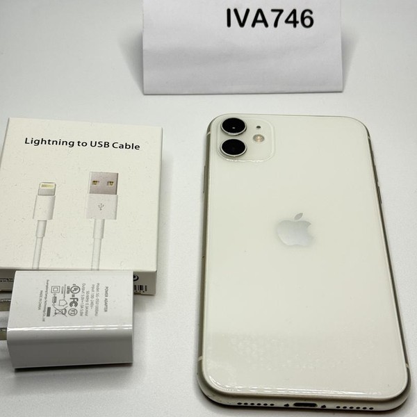 Apple iPhone 11 - Unlocked, 128 GB, White, A2111