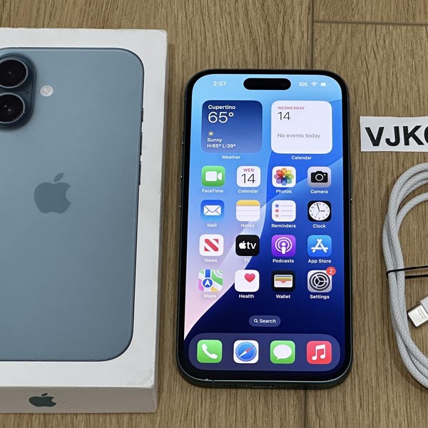 Apple iPhone 16 - Unlocked, 128 GB, Teal, A3081