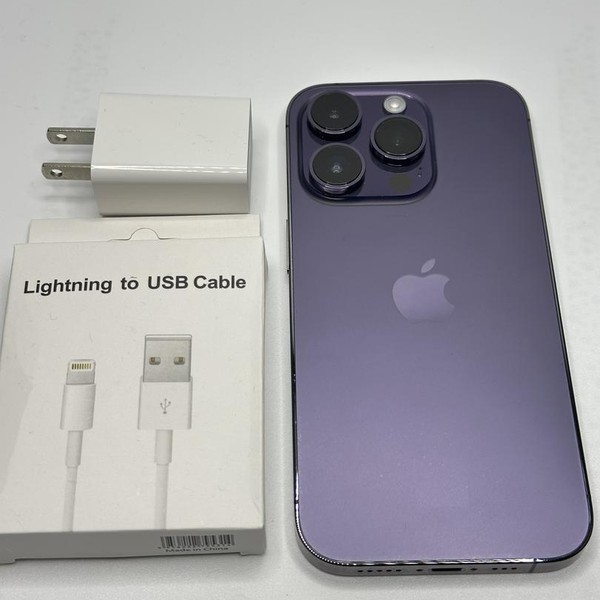 Apple iPhone 14 Pro - Unlocked, 256 GB, Purple, A2650