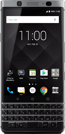 Blackberry Keyone - Unlocked, 32 GB, Silver, 3 GB, BBB100-1, Regular