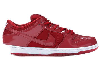 Nike SB Dunk Low Red Patent Leather for sale