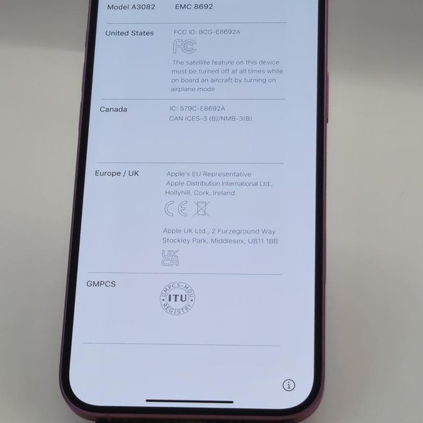 Apple iPhone 16 Plus - Unlocked, Pink, 128 GB, A3082