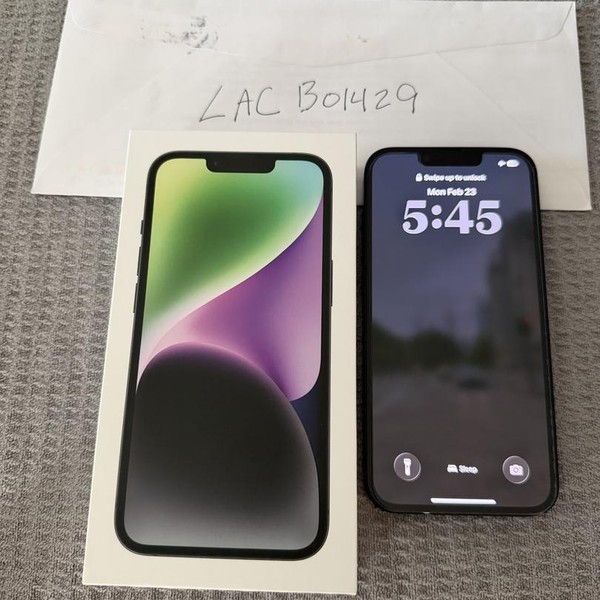 Apple iPhone 14 - AT&T, 128 GB, Midnight, A2649
