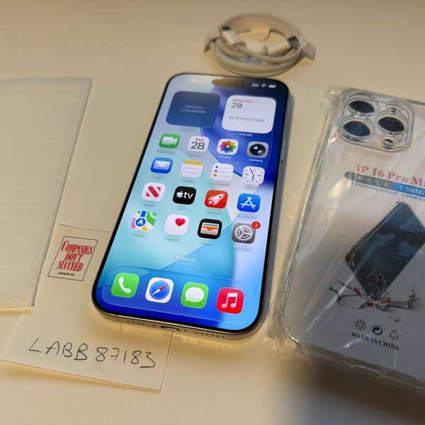 Apple iPhone 16 Pro Max - Unlocked, White, 256 GB, A3084