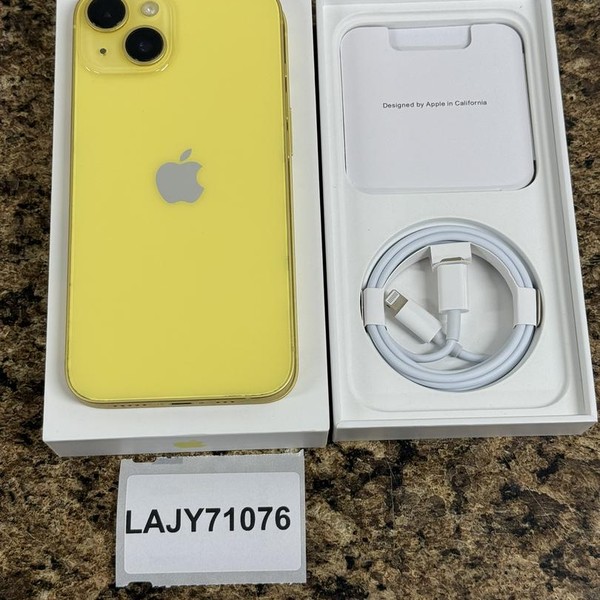 Apple iPhone 14 - Unlocked, 256 GB, Yellow, A2649