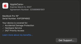 Mint
													MacBook Pro Late 2023 (M3) - 16" - Apple M3 Pro 12-core, Black, 1 TB, 36 GB, 18-core GPU, photo 1 of 10