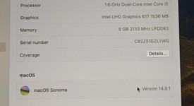 Good
													MacBook Air 2019 - 13" - I5, Gray, 128 GB, 8 GB, photo 3 of 9