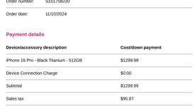 Mint
													Apple iPhone 16 Pro - Unlocked, Black, 512 GB, A3083, photo 4 of 9