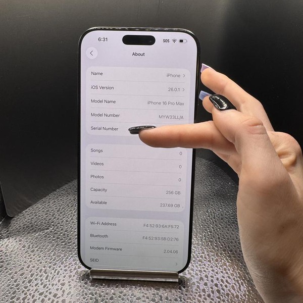 Apple iPhone 16 Pro Max - T-Mobile, 256 GB, Black, A3084