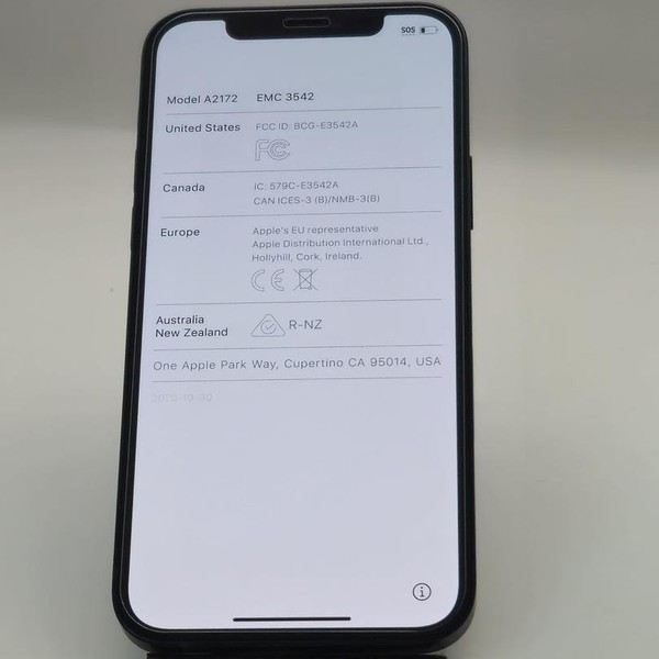 Apple iPhone 12 - Unlocked, 64 GB, Black, A2172