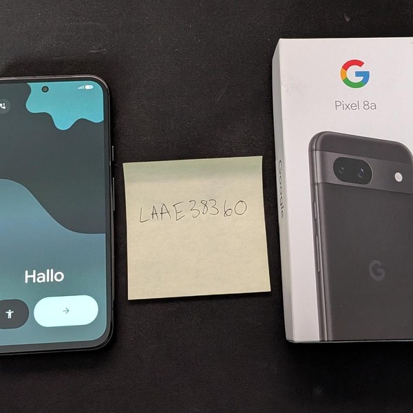 Google Pixel 8a - Unlocked, 128 GB, Obsidian, 8 GB, GKV4X, Sub-6 5G