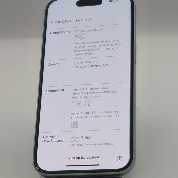 Apple iPhone 15 - Verizon, 128 GB, Blue, A2846