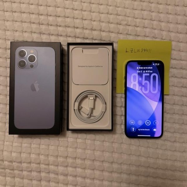 Apple iPhone 13 Pro - Unlocked, 256 GB, Sierra Blue, A2483