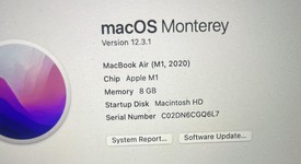 Good
													MacBook Air 2020 - 13" - Apple M1, Silver, 128 GB, 8 GB, photo 1 of 15