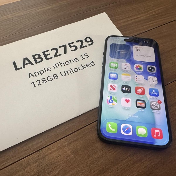 Apple iPhone 15 - Unlocked, Black, 128 GB, A2846