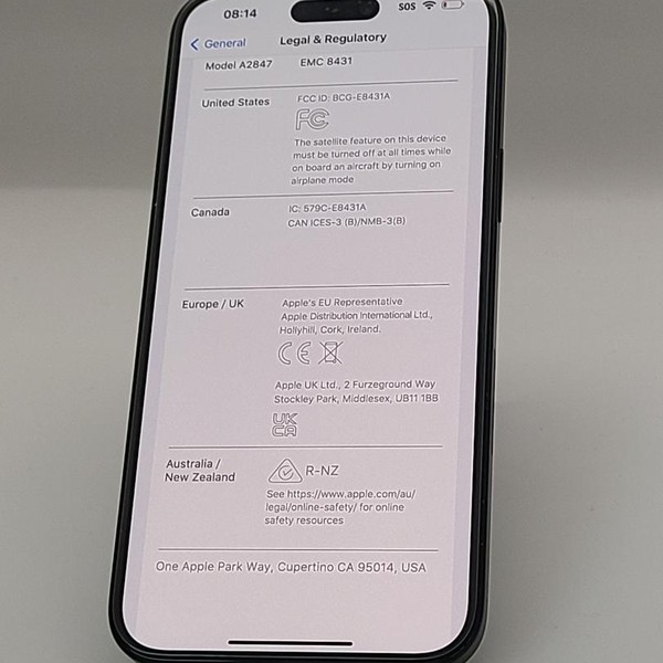 Apple iPhone 15 Plus - AT&T, 128 GB, Black, A2847