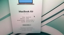 Mint
													MacBook Air 2020 - 13" - Apple M1, Silver, 256 GB, 8 GB, photo 3 of 9