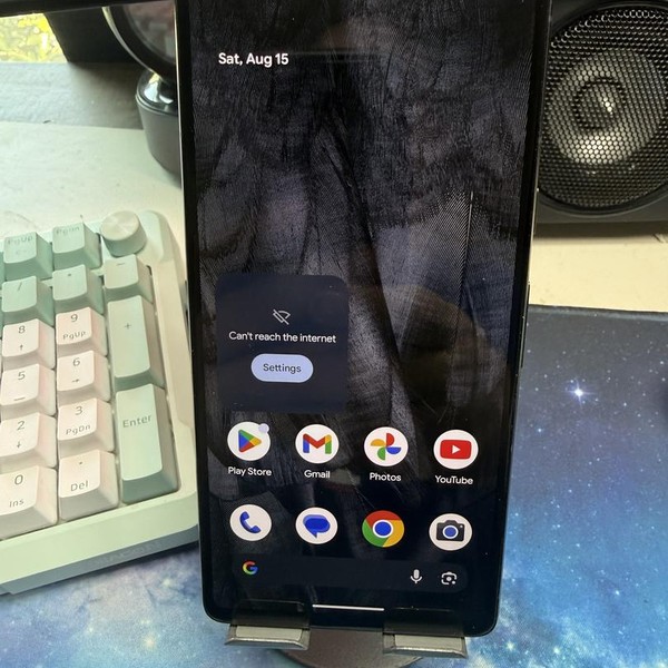 Google Pixel 7 - T-Mobile, 128 GB, Obsidian, 8 GB, GVU6C, Sub-6 5G