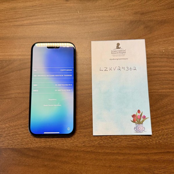 Apple iPhone 15 - Unlocked, 128 GB, Black, A2846