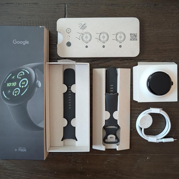 Google Pixel Watch 3 - Wi-Fi, Black, 45mm, Wi-Fi