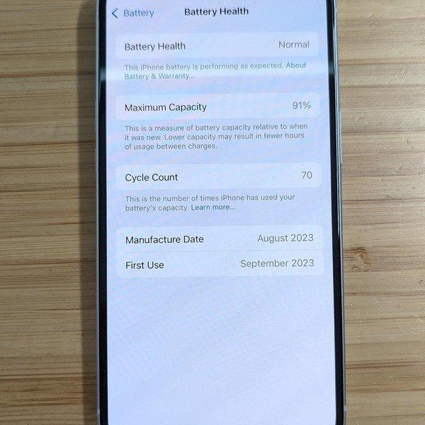 Apple iPhone 15 - Unlocked, 128 GB, Blue, A2846