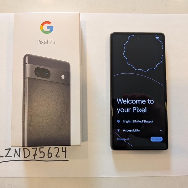 Google Pixel 7a - Unlocked, 128 GB, Charcoal, 8 GB, GWKK3