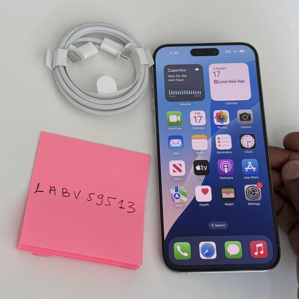 Apple iPhone 15 Pro Max - Unlocked, 512 GB, White, A2849