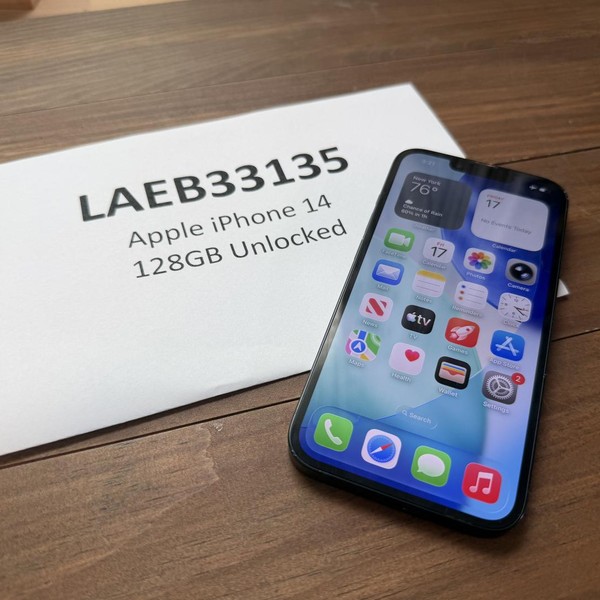Apple iPhone 14 - Unlocked, 128 GB, Midnight, A2649