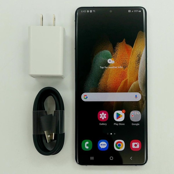 Samsung Galaxy S21 Ultra 5G - Unlocked, Silver, 128 GB, 12 GB, SM-G998U1