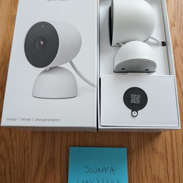 Google Nest Cam (Indoor) 2nd Gen - Snow, Wired