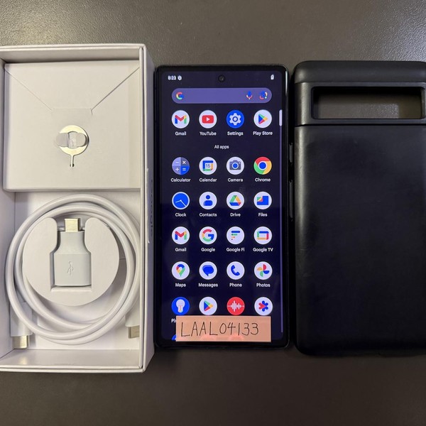 Google Pixel 7a - Unlocked, 128 GB, Charcoal, 8 GB, GWKK3