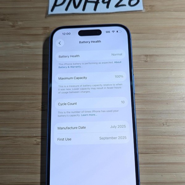 Apple iPhone 16 - Verizon, Ultramarine, 128 GB, A3081