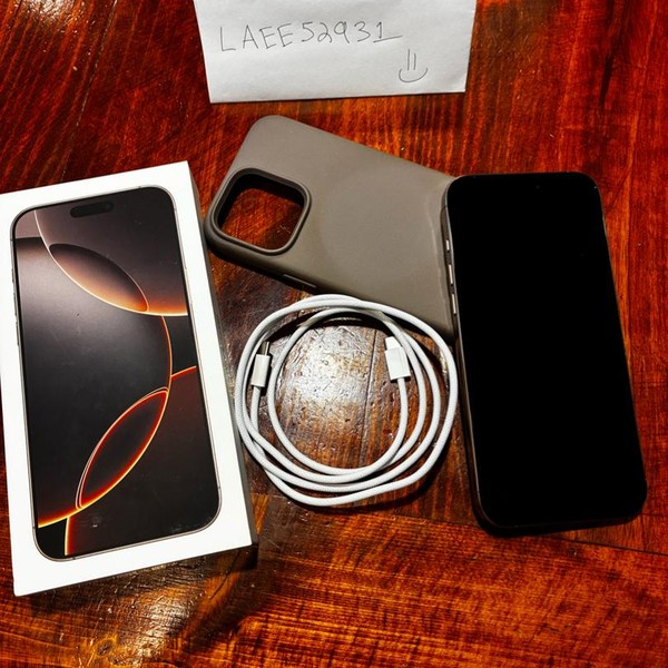 Apple iPhone 16 Pro Max - Unlocked, 256 GB, Desert, A3084