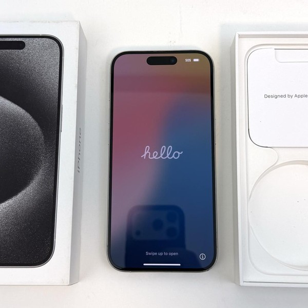 Apple iPhone 15 Pro - Unlocked, 256 GB, White, A2848