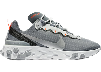 Nike React Element 55 Cool Grey Hyper Crimson for sale