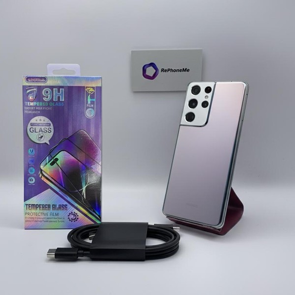 Samsung Galaxy S21 Ultra 5G - Unlocked, 128 GB, Silver, 12 GB, SM-G998U1