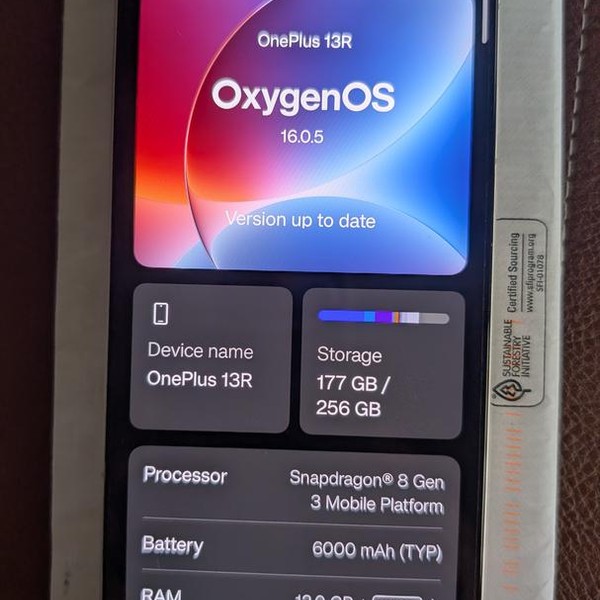 OnePlus 13R - Unlocked, 256 GB, Astral Trail, 12 GB