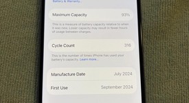Mint
													Apple iPhone 16 - Unlocked, Ultramarine, 128 GB, A3081, photo 3 of 8
