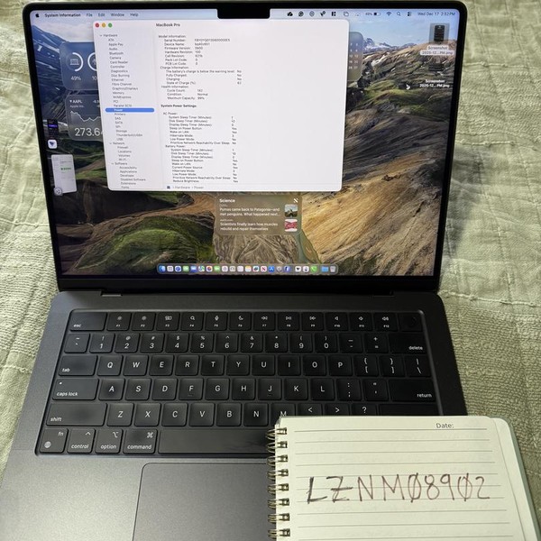 MacBook Pro Late 2023 (M3) - 14 inch - 512 GB, Black, 18 GB, Apple M3 Pro 12-core, 14-core GPU