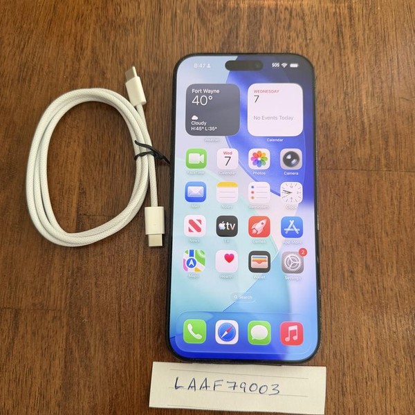 Apple iPhone 16 Pro Max - Spectrum, 256 GB, Black, A3084