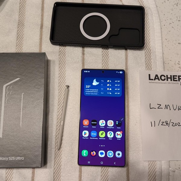 Samsung Galaxy S25 Ultra - Unlocked, 512 GB, Black, 12 GB, SM-S938U1