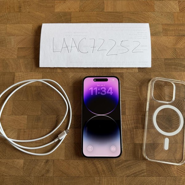 Apple iPhone 14 Pro - Unlocked, 256 GB, Purple, A2650