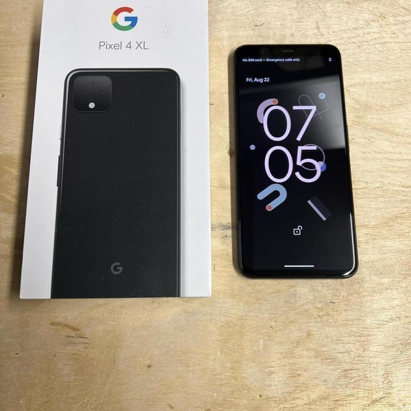 Google Pixel 4 XL - Unlocked, 64 GB, Black, 6 GB, G020J, Google Edition