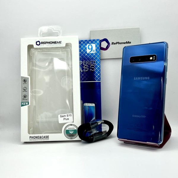 Samsung Galaxy S10 Plus - Unlocked, 128 GB, Blue, 8 GB, SM-G975U1