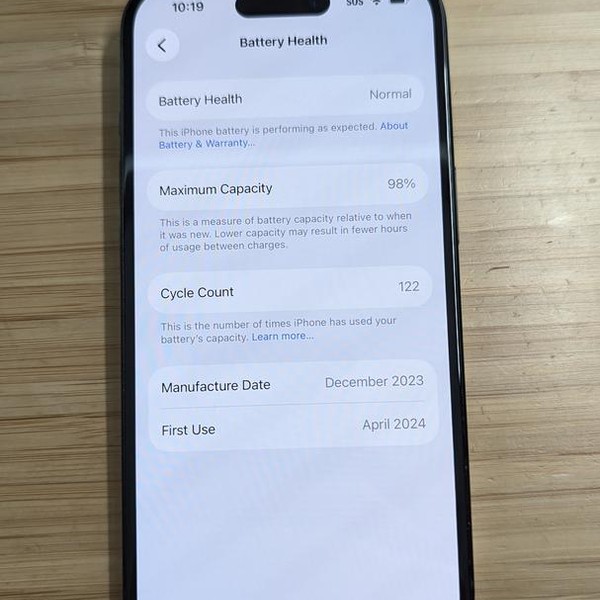 Apple iPhone 15 - Unlocked, 128 GB, Black, A2846
