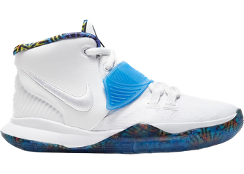 Nike Kyrie 6 White Sapphire Crimson (PS) for sale