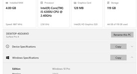 Good
													Microsoft Surface Pro 4 - 12.3 Inch - Wi-Fi, Silver, 128 GB, 4 GB, photo 3 of 17
