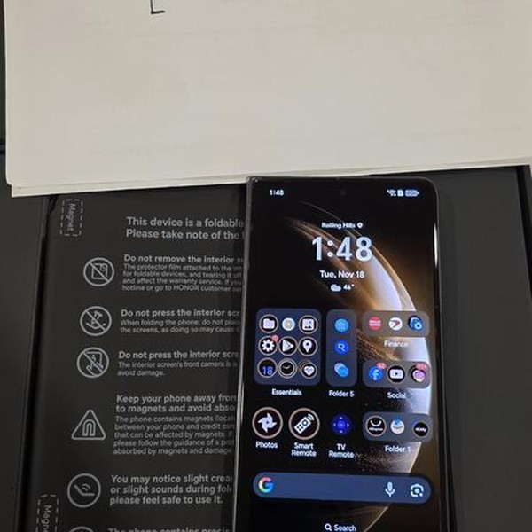 Honor Magic V3 - Unlocked Non-US, 512 GB, Black, 12 GB