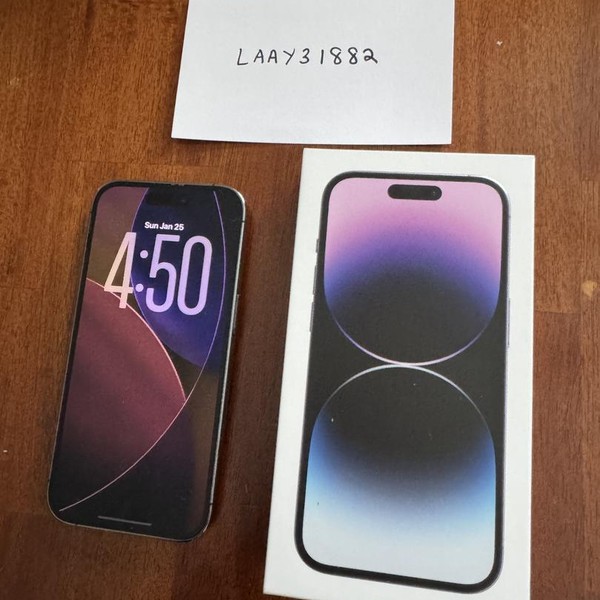 Apple iPhone 14 Pro - Unlocked, Purple, 256 GB, A2650